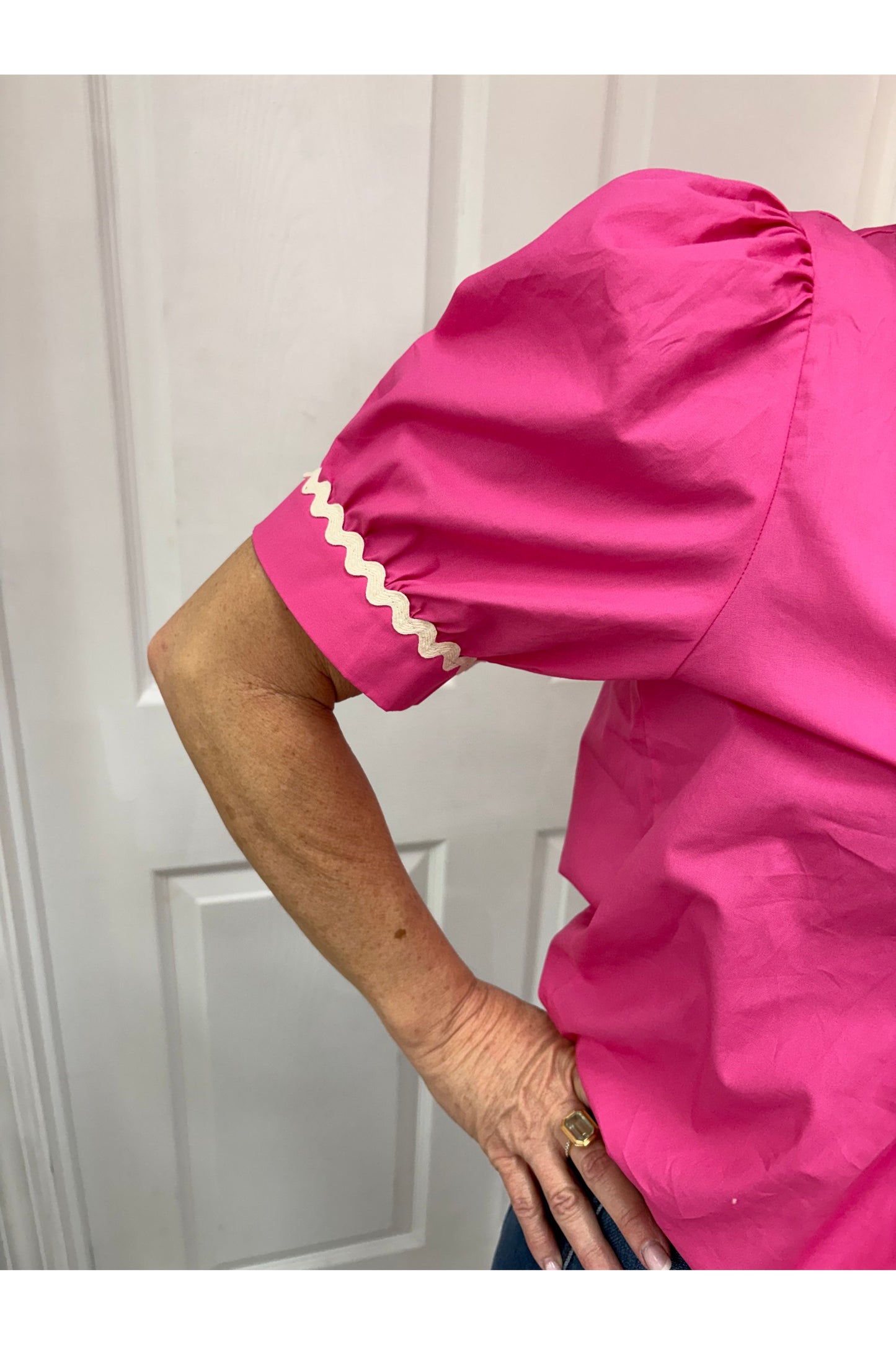 Ric-Rac Accented Blouse