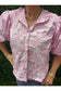 Puff Sleeve Blouse With Ruffle Neck Self-Fabric Cords Detail