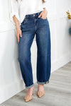 Risen Mid Rise Barrel Jean