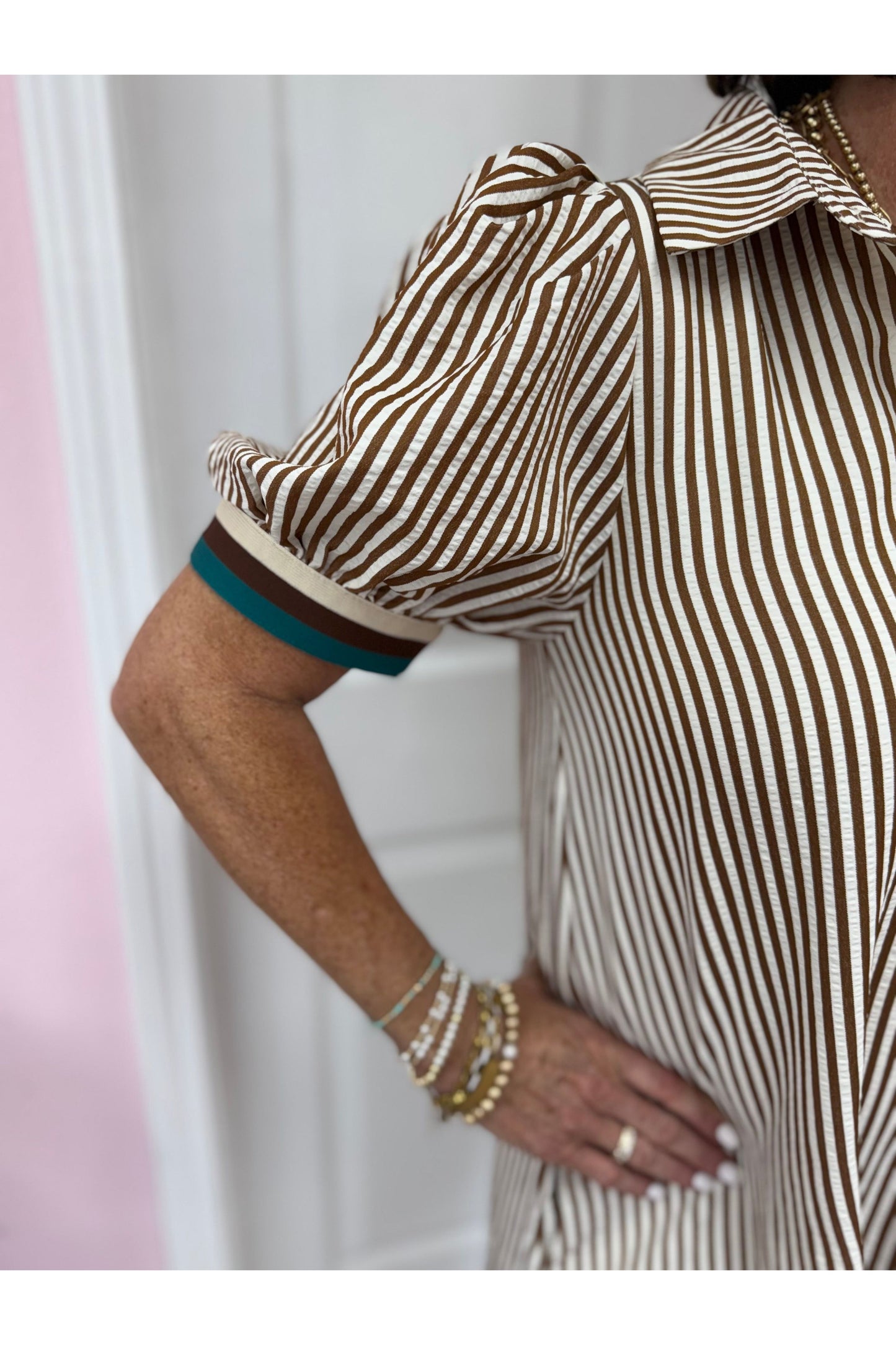 Blake Striped Swing Dress