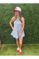Gingham Sleeveless Babydoll Romper