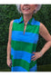 Lexya Collared Shift Mini Dress Valdy Stripe