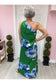 Glena Floral Pleated Maxi Dress