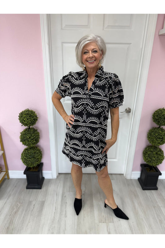 Geometric Patterned Dress