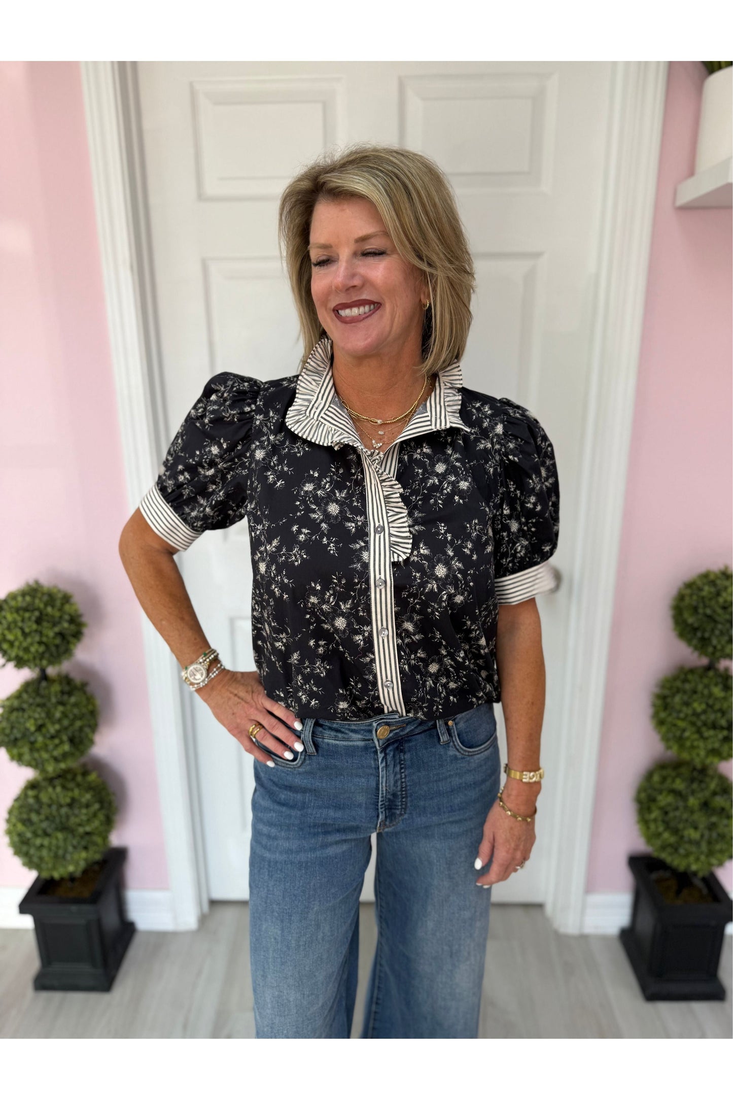 Denise Tiny Floral Blouse
