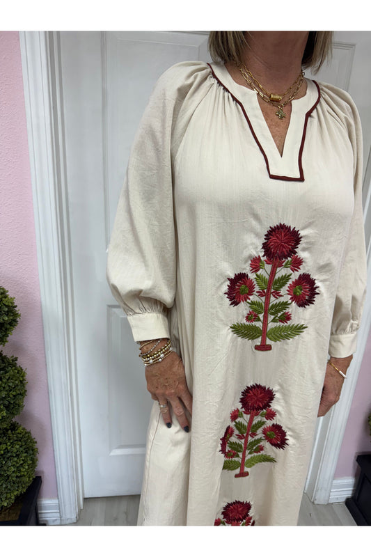 Lynn Embroidered Maxi