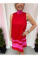 Color Block Halter Neck Dress