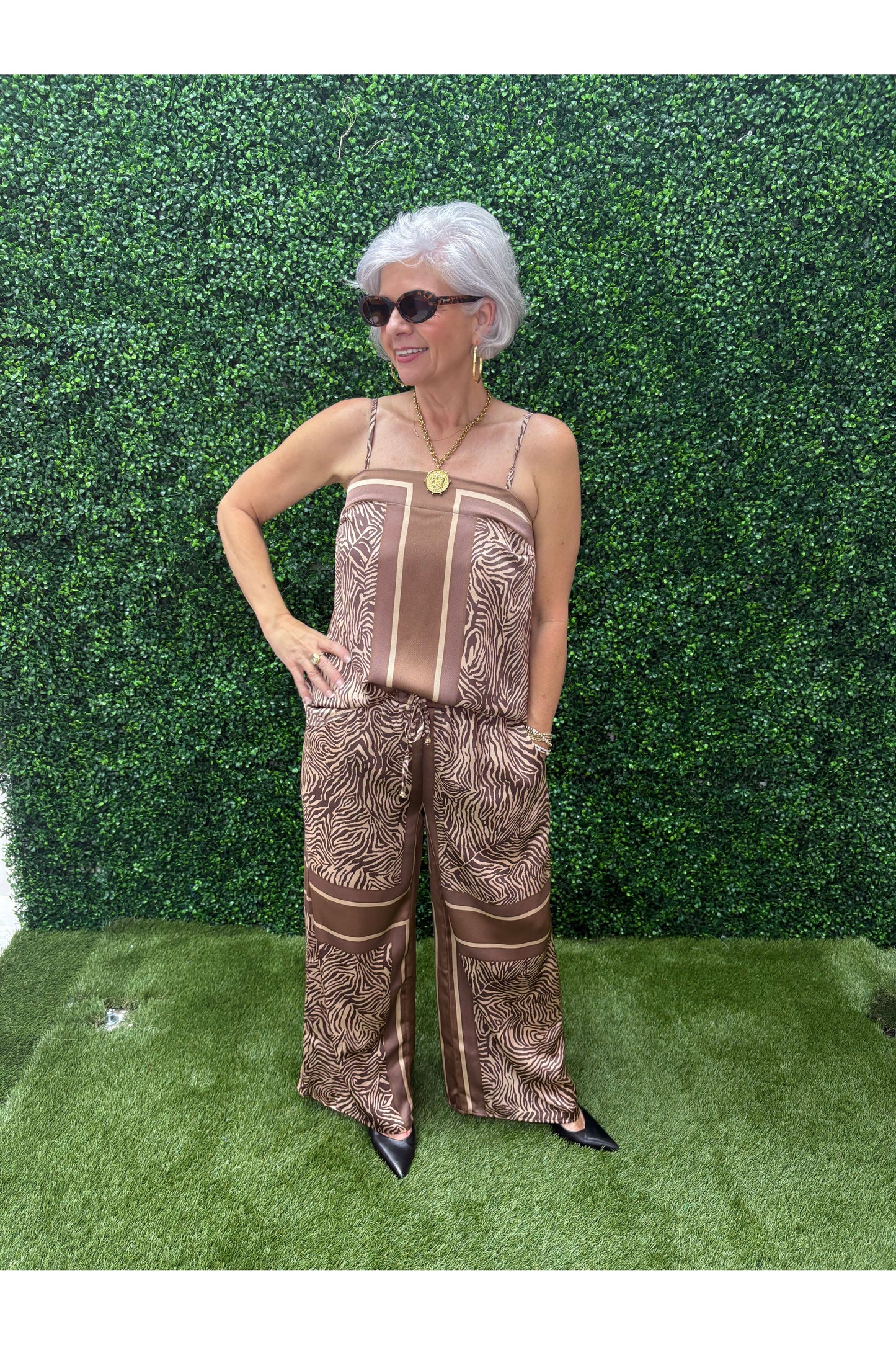 Reagan Sleeveless Pant Set