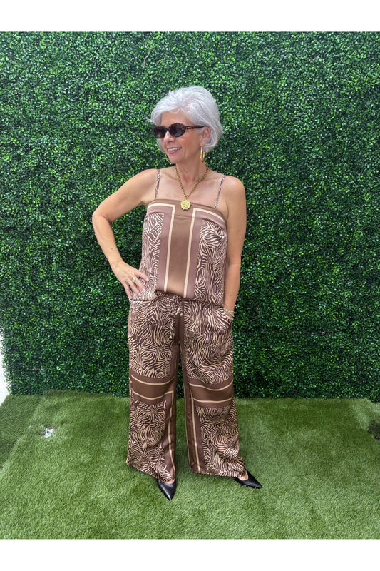 Reagan Sleeveless Pant Set