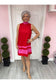 Color Block Halter Neck Dress