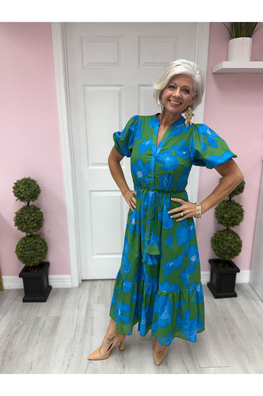 Rori Floral Button Down Midi