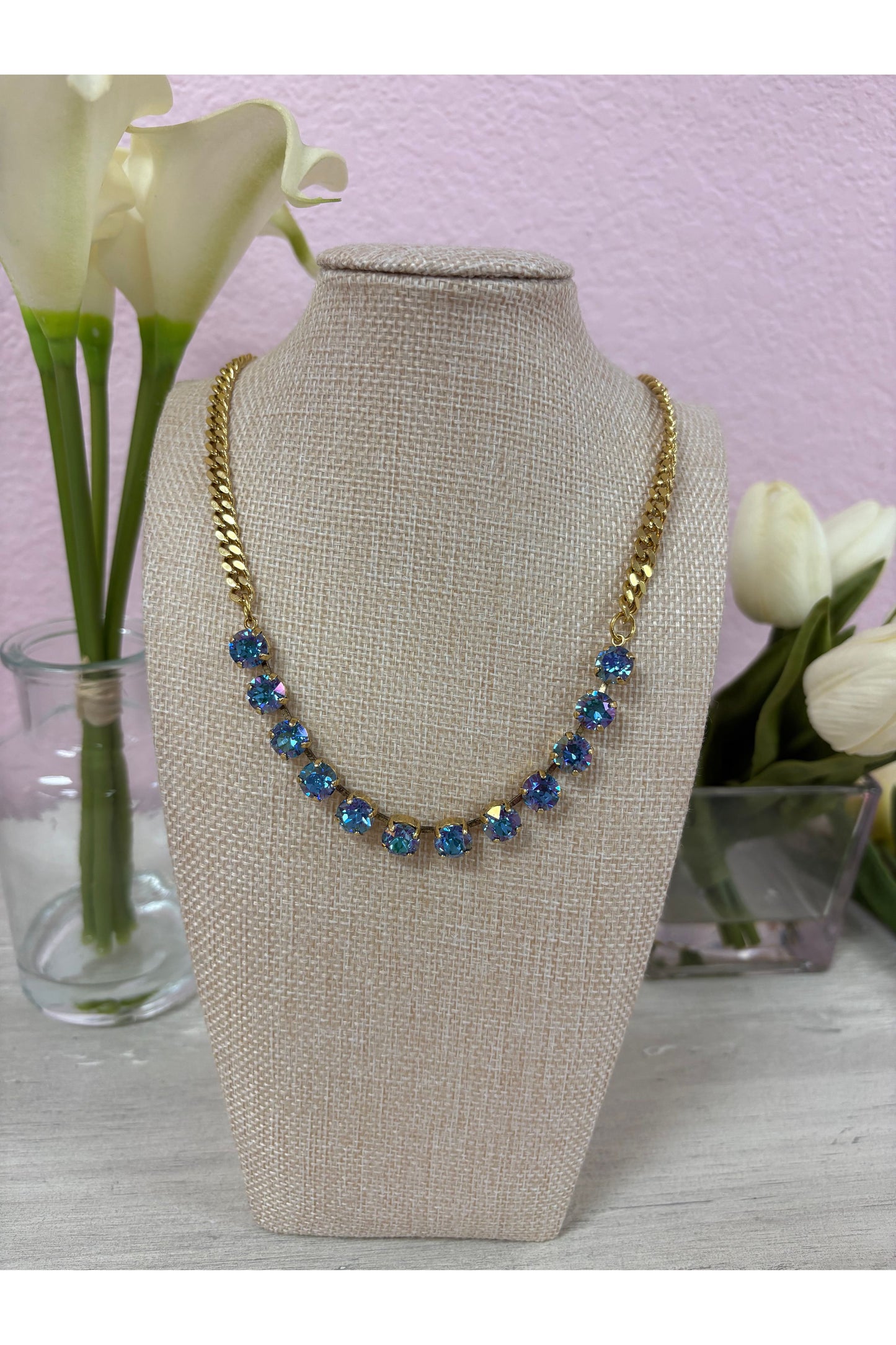 Tova Mini Oakland Aqua Glimmer