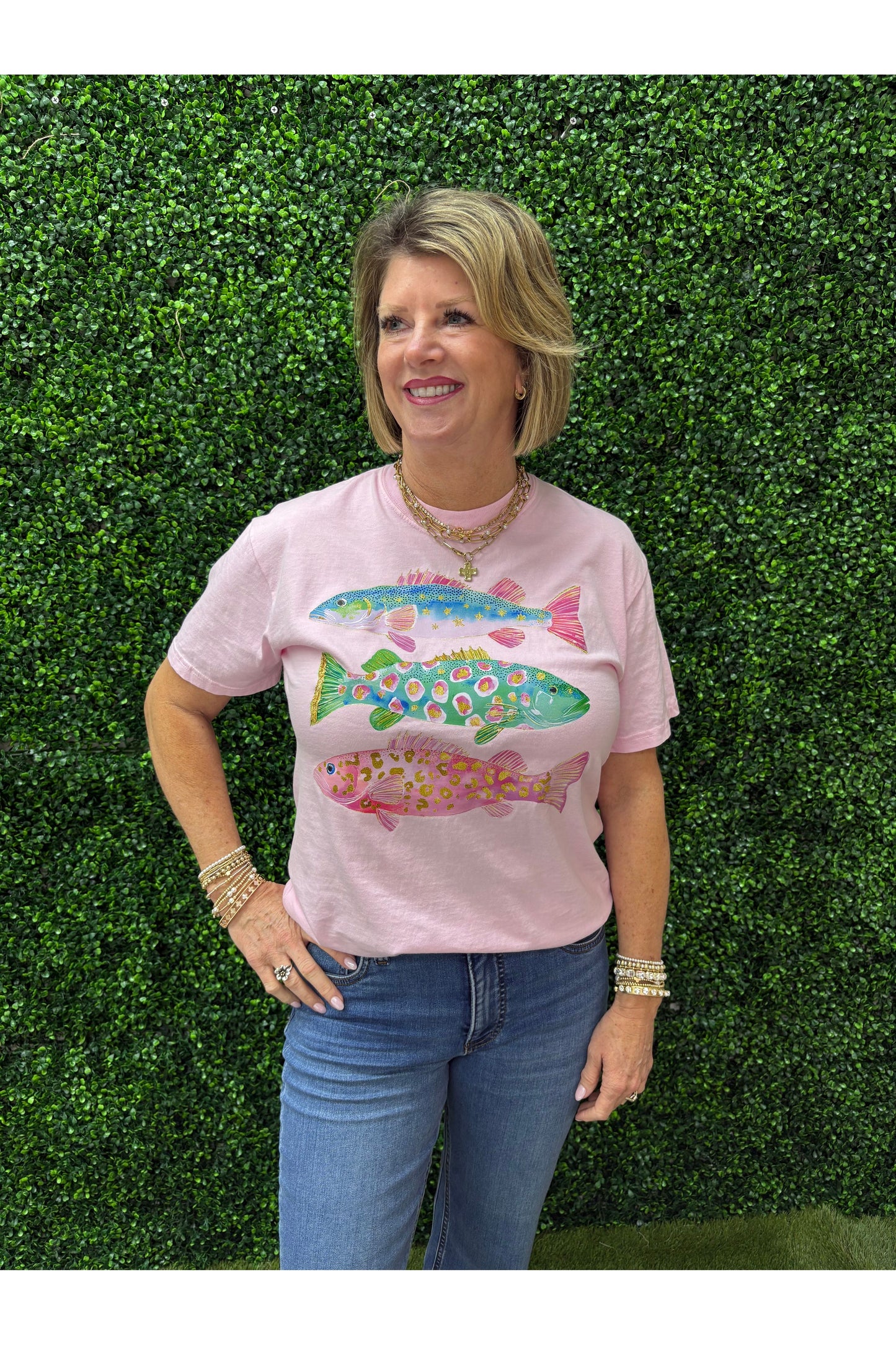 Pink Fancy Fish Tshirt