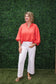 Balloon Sleeve Solid Blouse