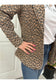 Leopard Printed Single Button Blazer.