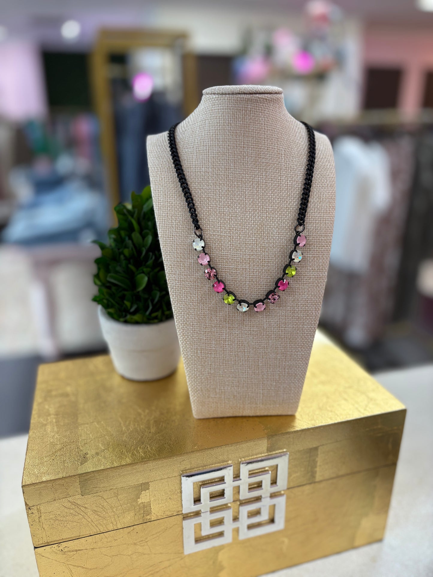 Tova Mini Oakland Necklace Smutt- Floral Crush