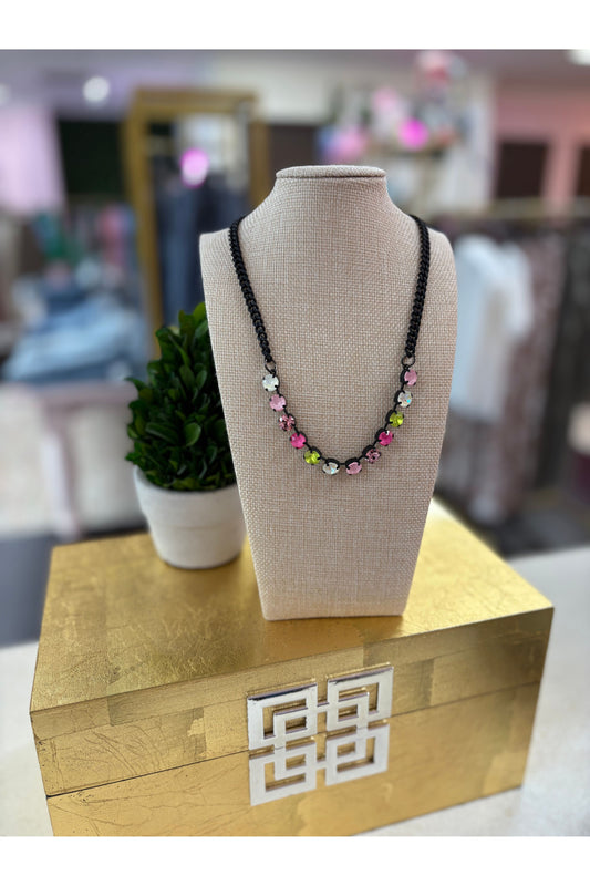 Tova Mini Oakland Necklace Smutt- Floral Crush