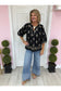 Embroidered Balloon Sleeve Blouse