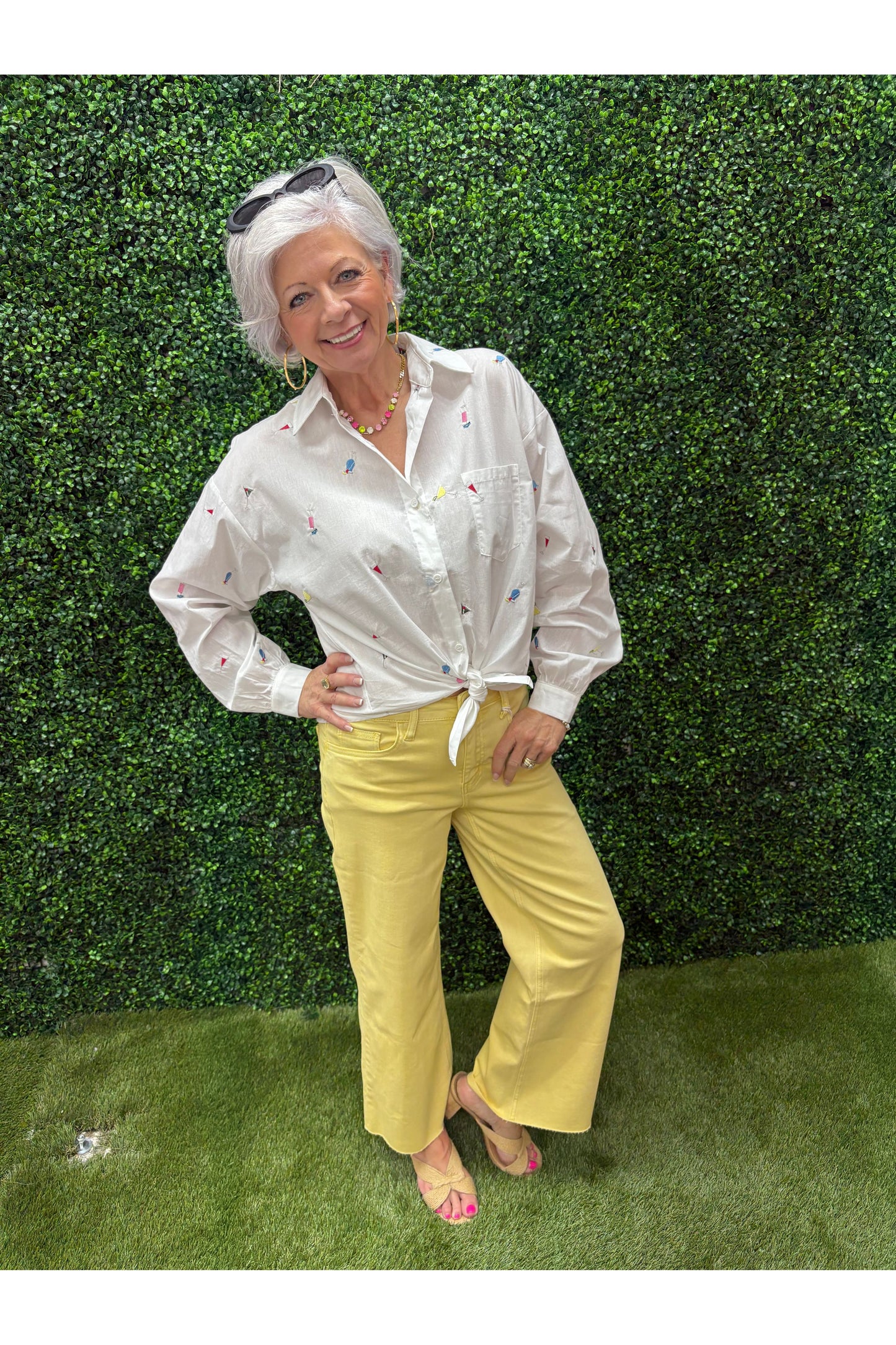 Baby Yellow Wide Leg Jeans