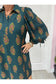 Montreat Hunter Green Patterned Dress