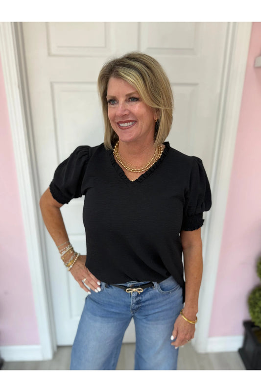 Blair Ruffle Sleeve Blouse