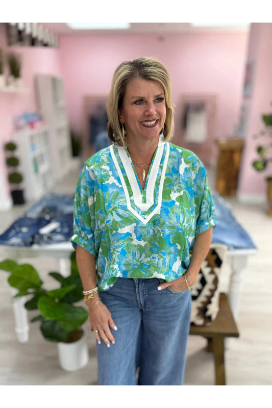 Caftan Inspired Blouse