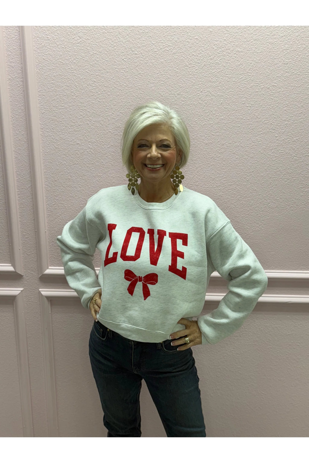 Love Sweatshirt w/Bow