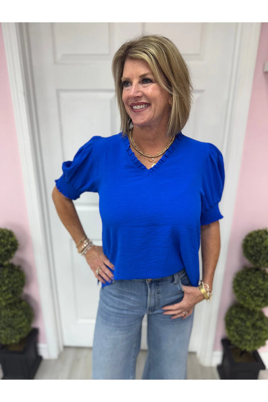 Blair Ruffle Sleeve Blouse