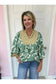 Kelly Contrasting Pattern Blouse