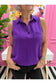 Game Day Breezy Airflow Collared Blouse