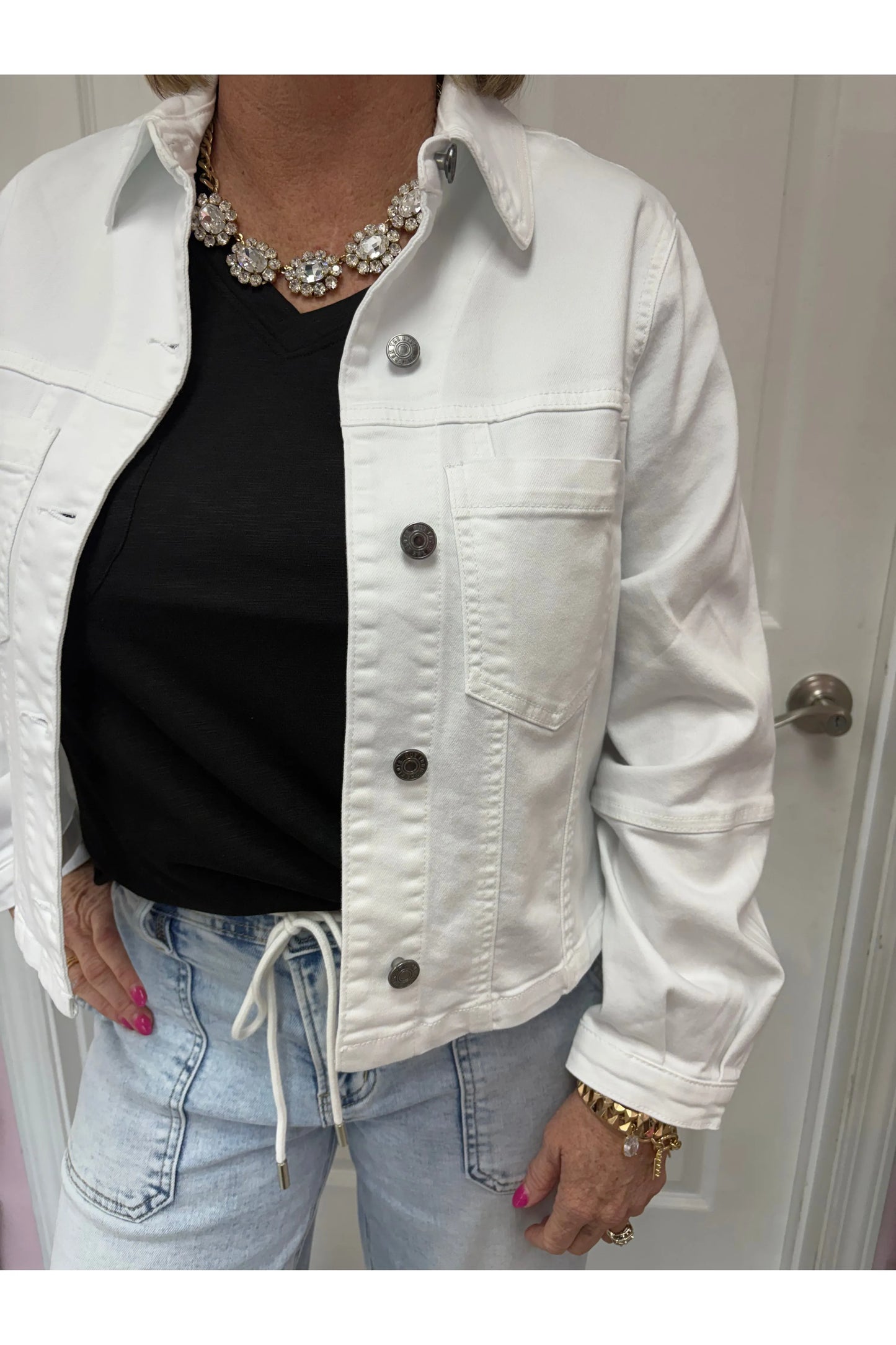 Bailey Button-front Denim Jacket