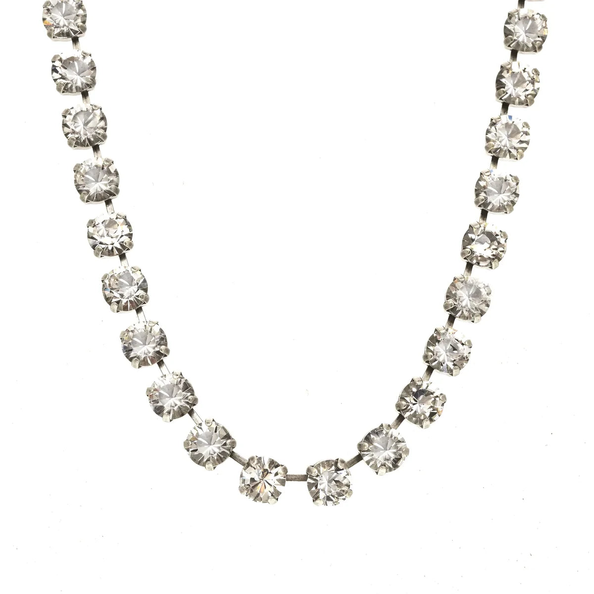 Tova Oakland Necklace Antique Silver/Clear