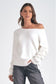 Winter White Off the Shoulder Sweater