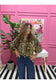 Carly Mixed Floral Patchwork VNeck Top