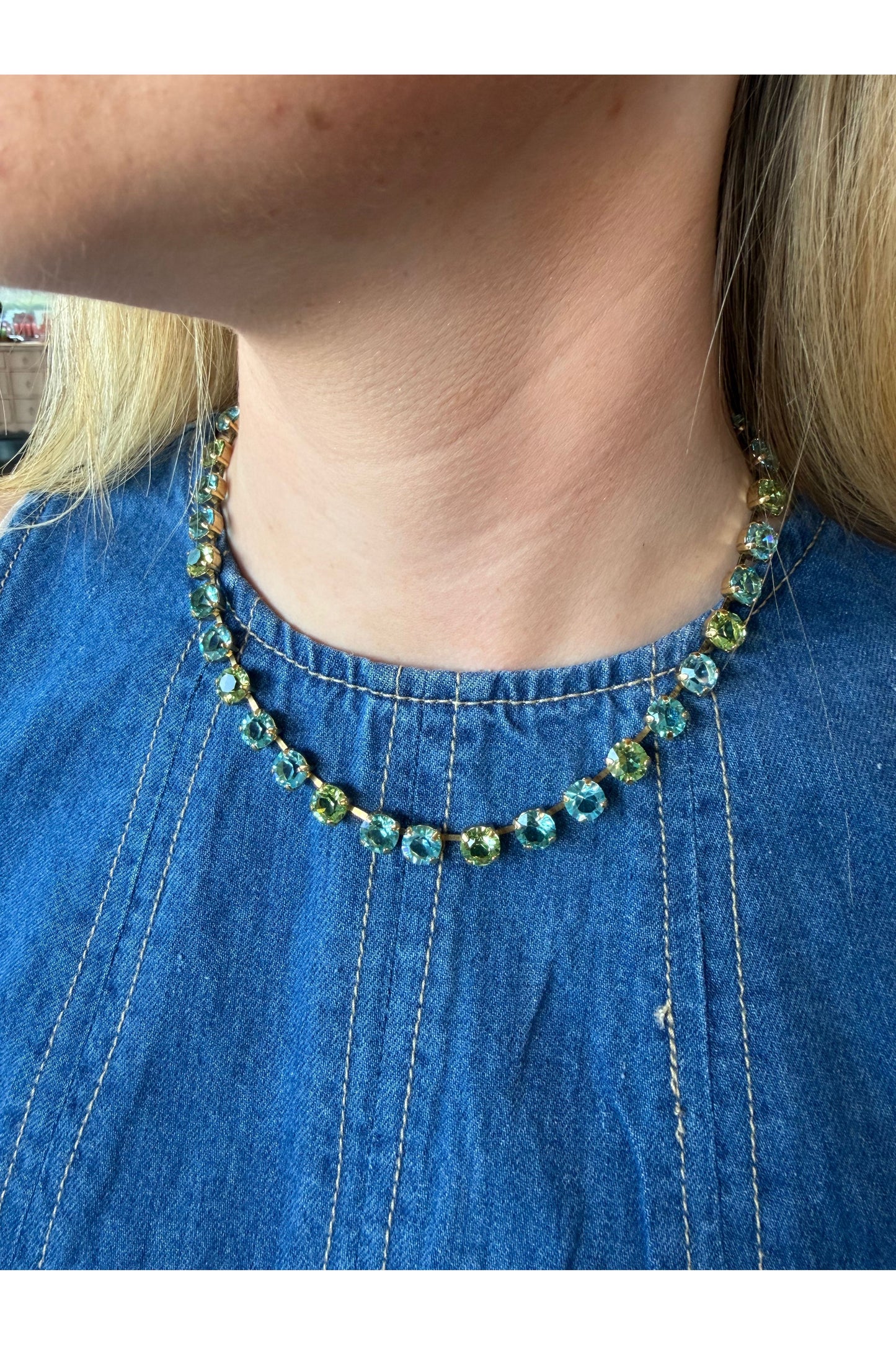 Tova Oakland Necklace Blue Green Unfoiled