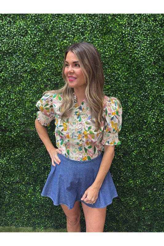 Rosalind Ruffle Detail Top