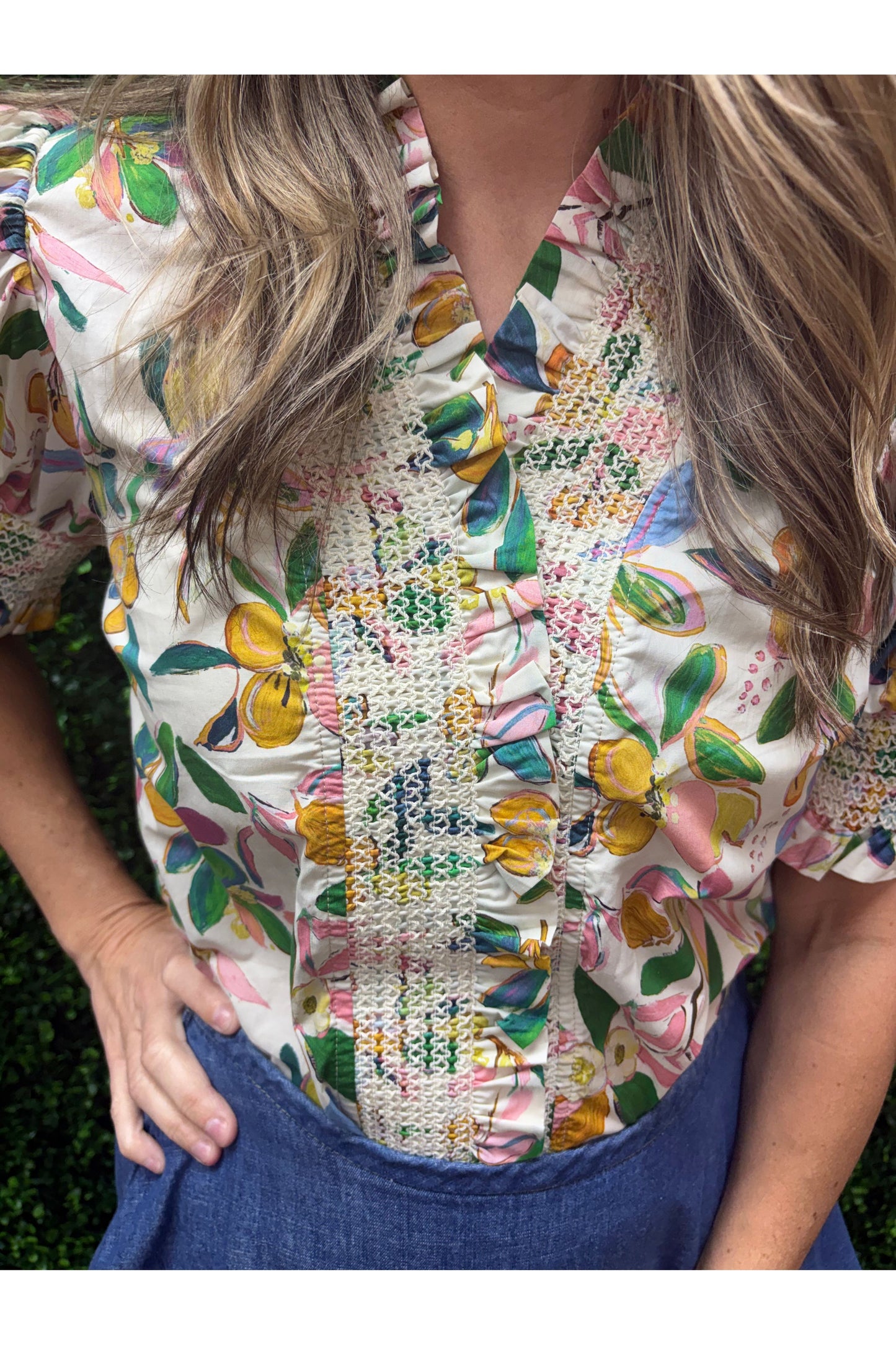 Rosalind Ruffle Detail Top