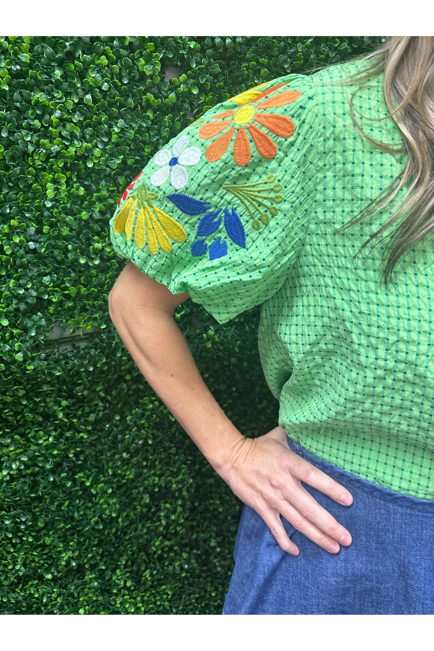 Allison Gingham Top