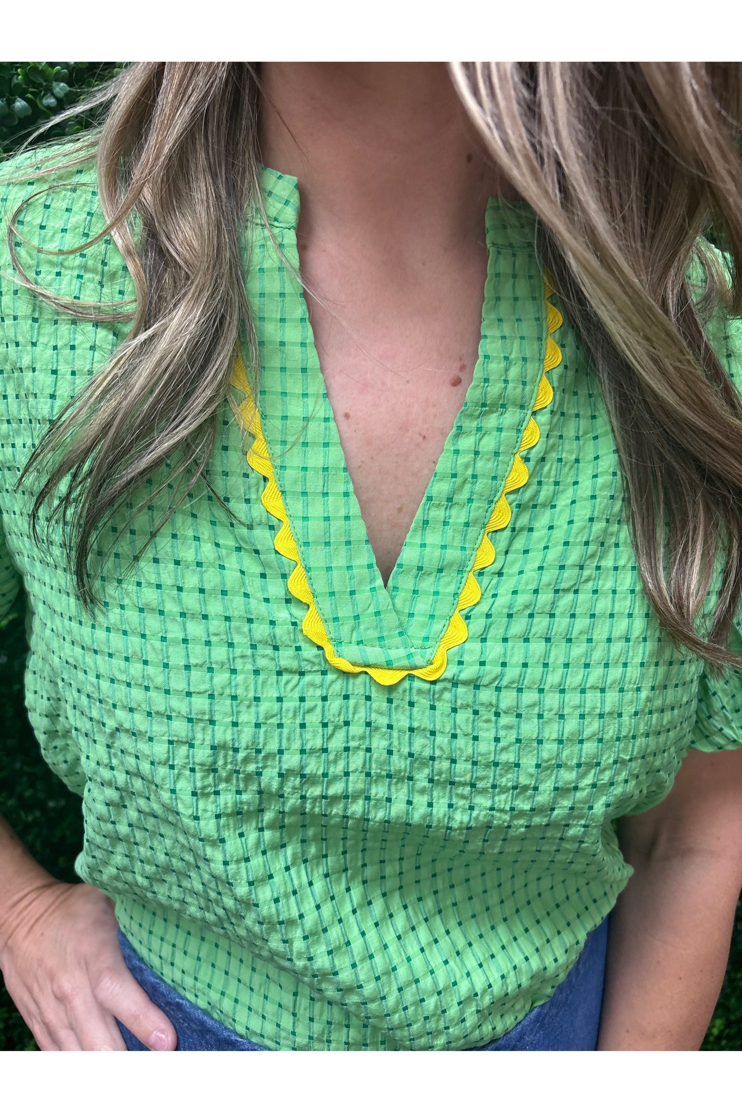 Allison Gingham Top