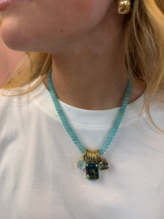 Tova McKinney Necklace Green Mix