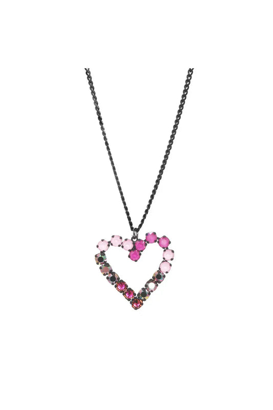 P- Mini Heart Necklace Smutt