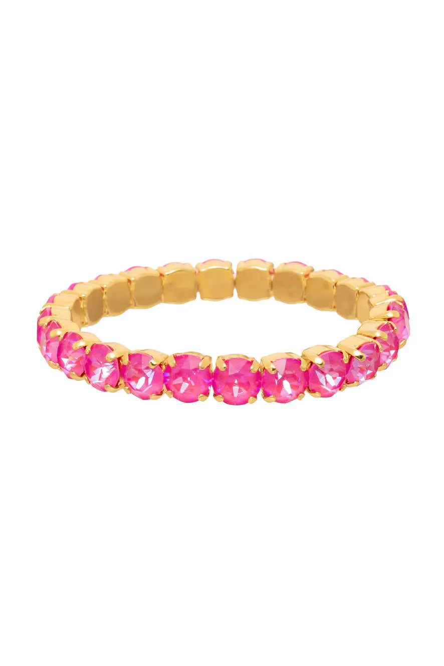P Tova Oakland Stretch Bracelet Solids Ultra Fuchsia Moon