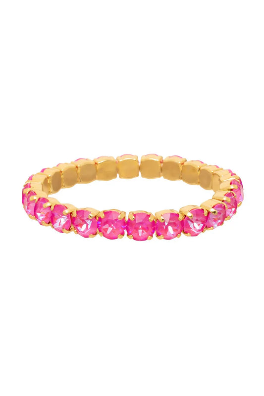 P Tova Oakland Stretch Bracelet Solids Ultra Fuchsia Moon