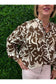 Cocoa Patterned Long Sleeve Blouse