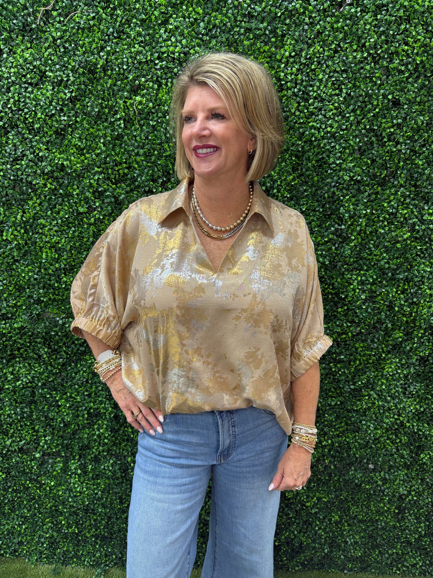 Marion Dolman Sleeve Blouse