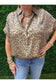 Hannah Metallic Animal Print Blouse