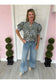 Garden Of Flowers Pintuck Top