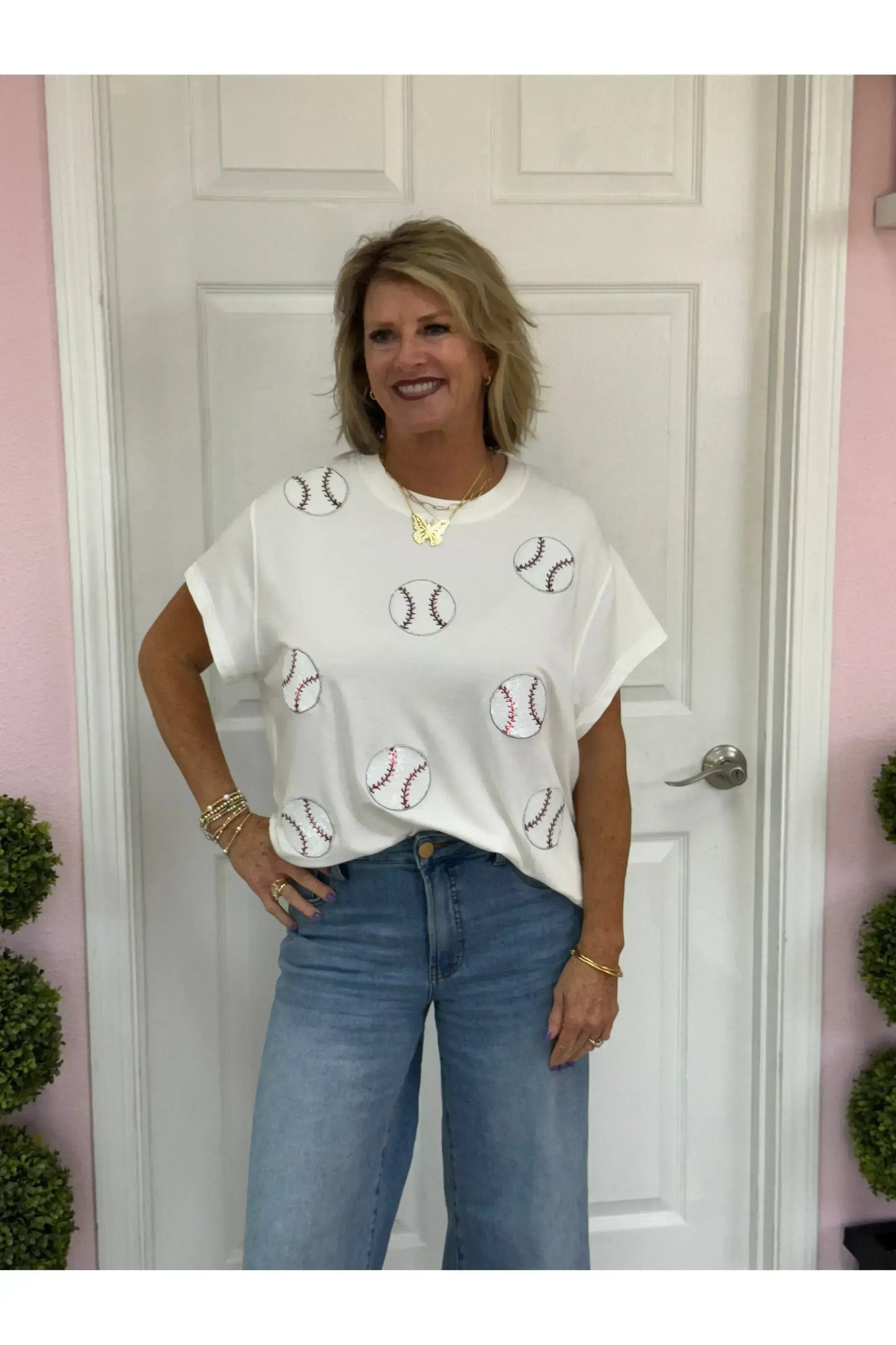 Emily Sequin Baseball Shirt