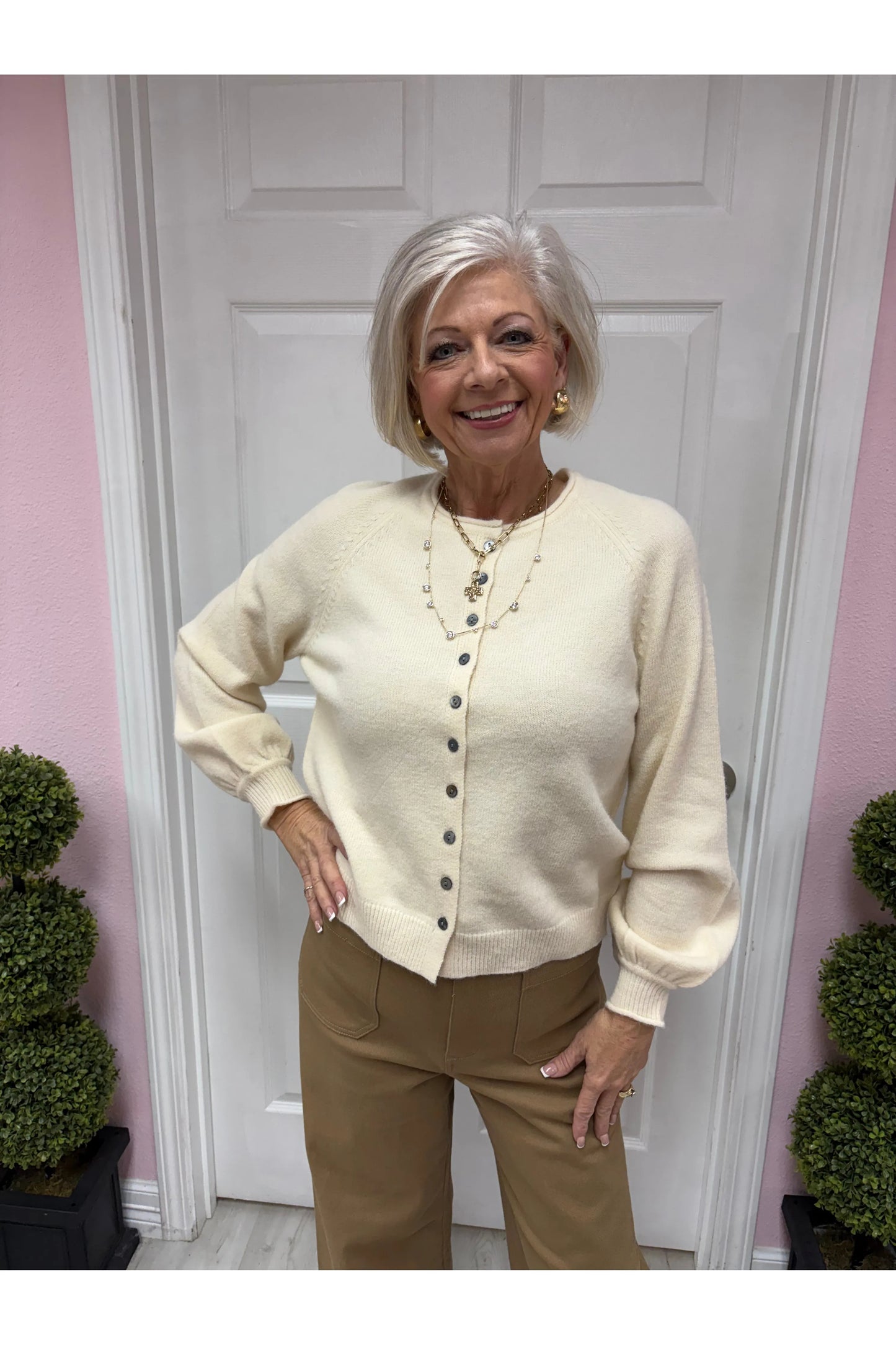 Harvest Time Button Up Solid Cardigan