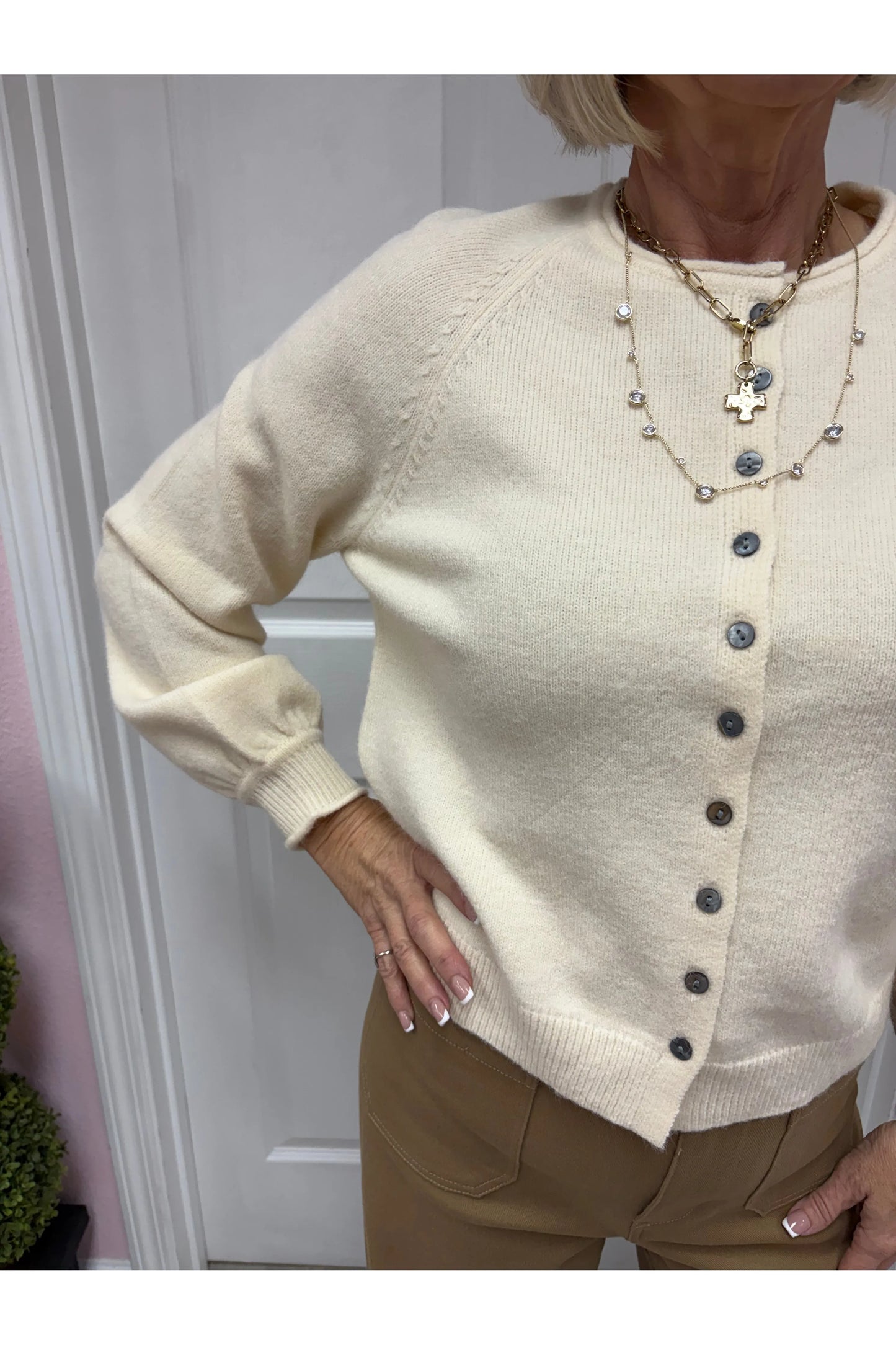 Harvest Time Button Up Solid Cardigan